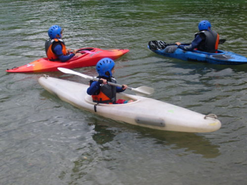kayak enfant le lac eygliers